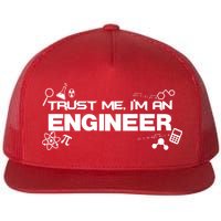 Trust Me I'm An Engineer Funny Job Title Flat Bill Trucker Hat