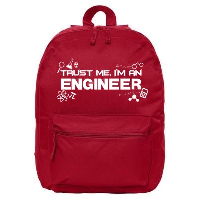 Trust Me I'm An Engineer Funny Job Title 16 in Basic Backpack