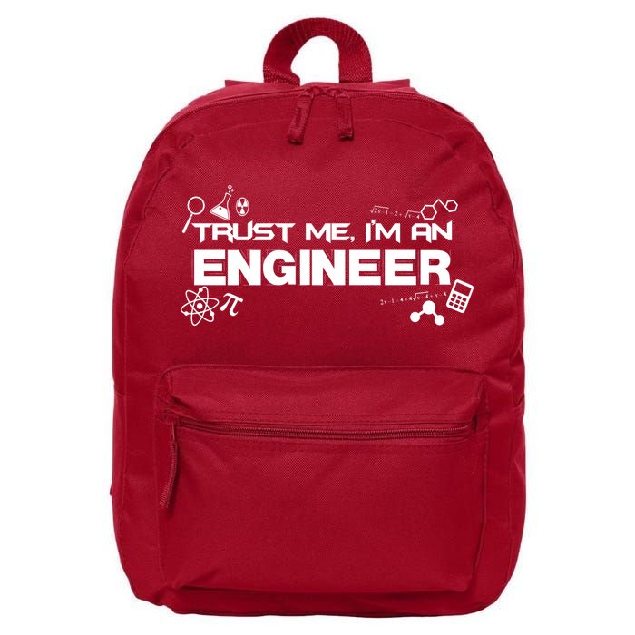 Trust Me I'm An Engineer Funny Job Title 16 in Basic Backpack