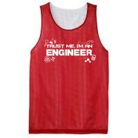 Trust Me I'm An Engineer Funny Job Title Mesh Reversible Basketball Jersey Tank