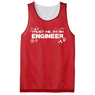 Trust Me I'm An Engineer Funny Job Title Mesh Reversible Basketball Jersey Tank