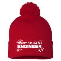 Trust Me I'm An Engineer Funny Job Title Pom Pom 12in Knit Beanie
