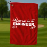 Trust Me I'm An Engineer Funny Job Title Golf Towel