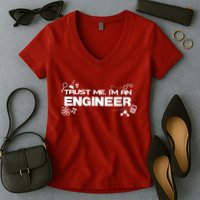 Trust Me I'm An Engineer Funny Job Title Women's V-Neck T-Shirt