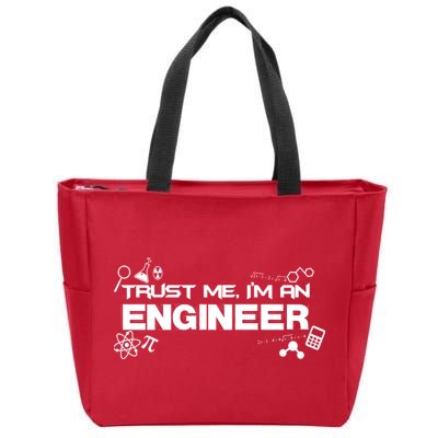 Trust Me I'm An Engineer Funny Job Title Zip Tote Bag