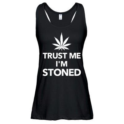 Trust Me I'm Stoned Marijuana Ladies Essential Flowy Tank