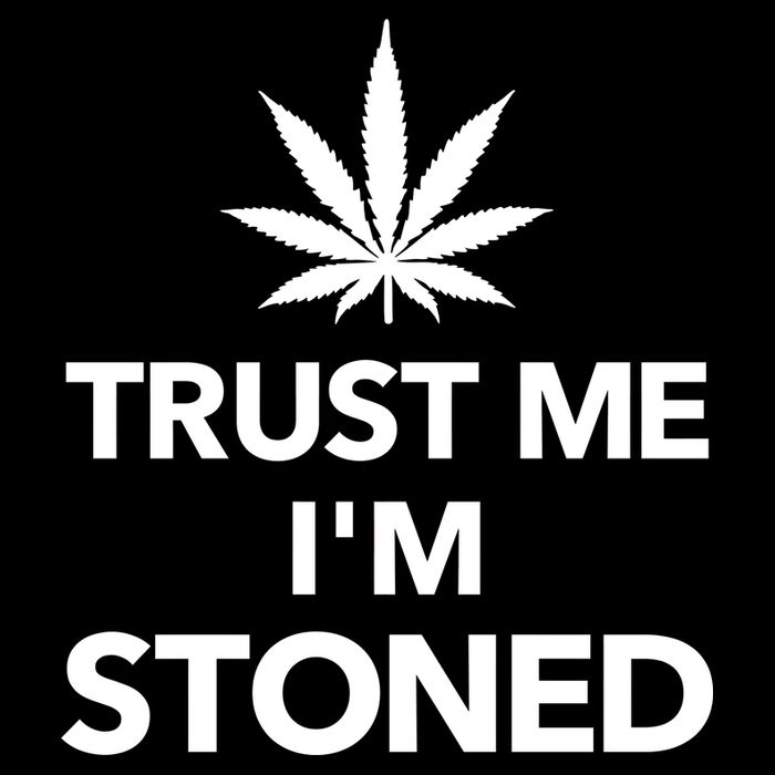 Trust Me I'm Stoned Marijuana Zip Tote Bag