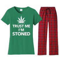 Trust Me I'm Stoned Marijuana Women's Flannel Pajama Set