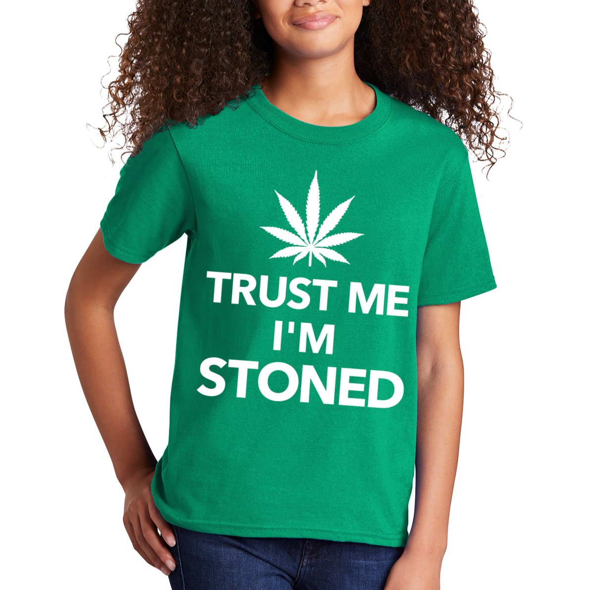 Trust Me I'm Stoned Marijuana Kids T-Shirt
