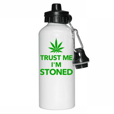 Trust Me I'm Stoned Marijuana Aluminum Water Bottle