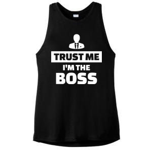 Trust Me I'm The Boss Ladies PosiCharge Tri-Blend Wicking Tank