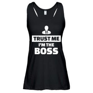 Trust Me I'm The Boss Ladies Essential Flowy Tank