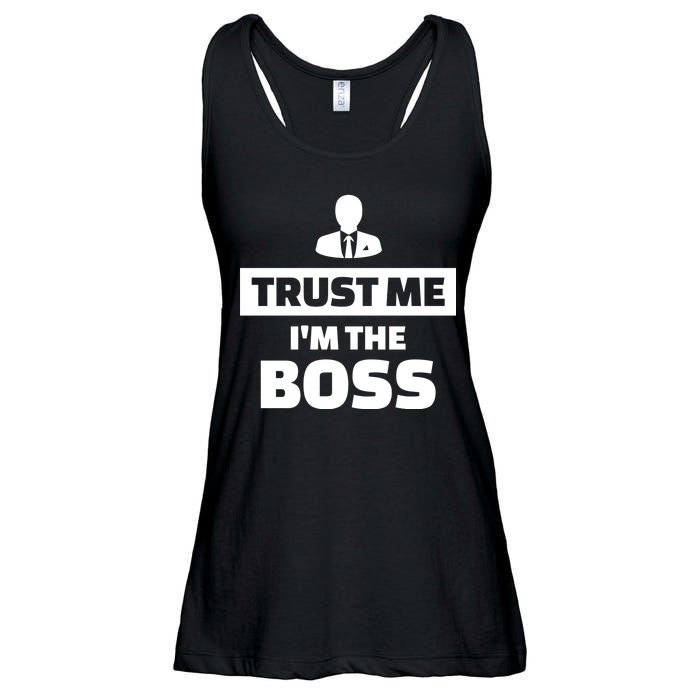 Trust Me I'm The Boss Ladies Essential Flowy Tank