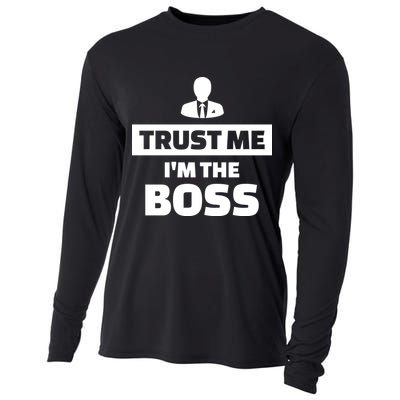 Trust Me I'm The Boss Cooling Performance Long Sleeve Crew