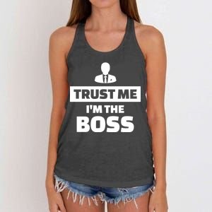 Trust Me I'm The Boss Women's Knotted Racerback Tank