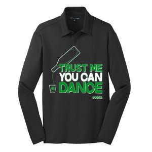 Trust Me You Can Dance Vodka St Patricks Day Silk Touch Performance Long Sleeve Polo