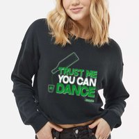 Trust Me You Can Dance Vodka St Patricks Day Cropped Pullover Crew