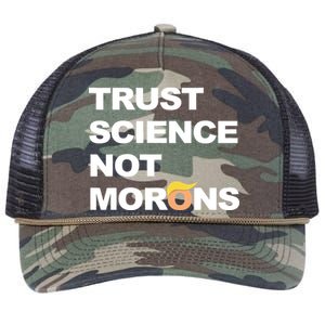 Trust Science Not Morons Retro Rope Trucker Hat Cap