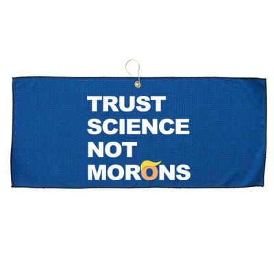 Trust Science Not Morons Large Microfiber Waffle Golf Towel