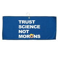 Trust Science Not Morons Large Microfiber Waffle Golf Towel