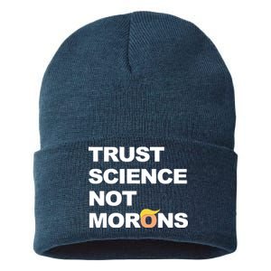 Trust Science Not Morons Sustainable Knit Beanie