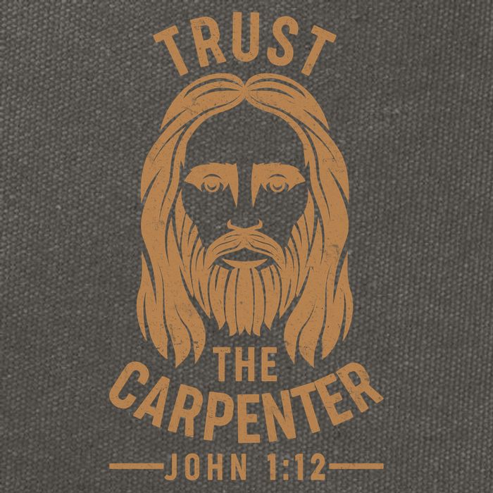 Trust The Carpenter Jesus Christ John 1:12 Cotton Canvas Backpack