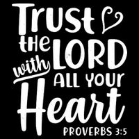 Trust The Lord With All Your Heart Proverbs 3:5 Drawstring Bag