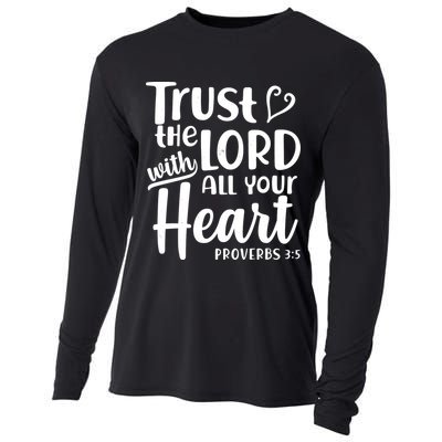 Trust The Lord With All Your Heart Proverbs 3:5 Cooling Performance Long Sleeve Crew