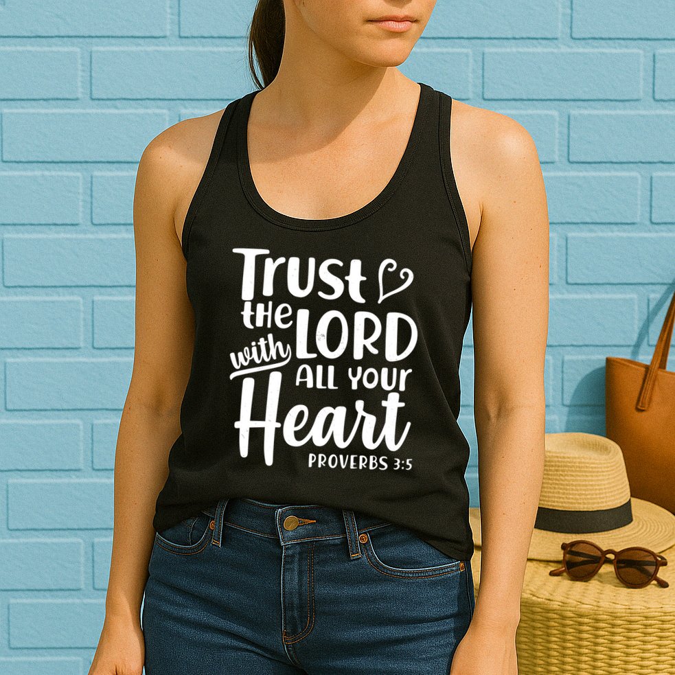 Trust The Lord With All Your Heart Proverbs 3:5 Womens Tank Top