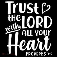 Trust The Lord With All Your Heart Proverbs 3:5 Pom Pom 12in Knit Beanie