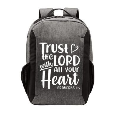 Trust The Lord With All Your Heart Proverbs 3:5 Vector Backpack