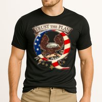 Trust The Plan Qanon American Flag Eagle Cooling Performance Crew T-Shirt
