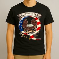 Trust The Plan Qanon American Flag Eagle T-Shirt