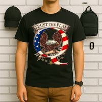 Trust The Plan Qanon American Flag Eagle T-Shirt