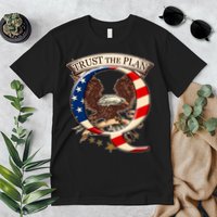Trust The Plan Qanon American Flag Eagle Premium T-Shirt