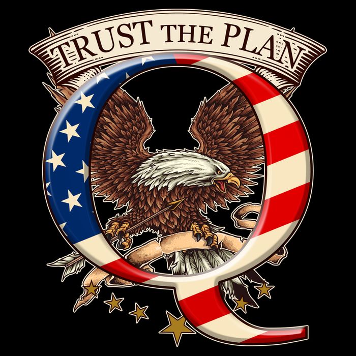 Trust The Plan Qanon American Flag Eagle Premium T-Shirt