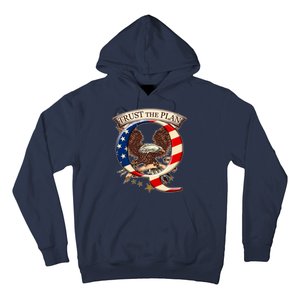 Trust The Plan Qanon American Flag Eagle Hoodie