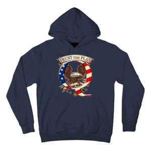 Trust The Plan Qanon American Flag Eagle Tall Hoodie