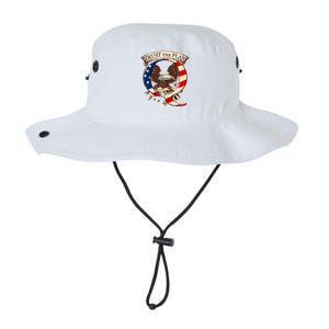 Trust The Plan Qanon American Flag Eagle Legacy Cool Fit Booney Bucket Hat