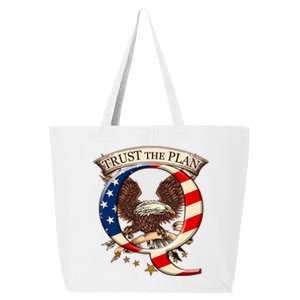 Trust The Plan Qanon American Flag Eagle 25L Jumbo Tote