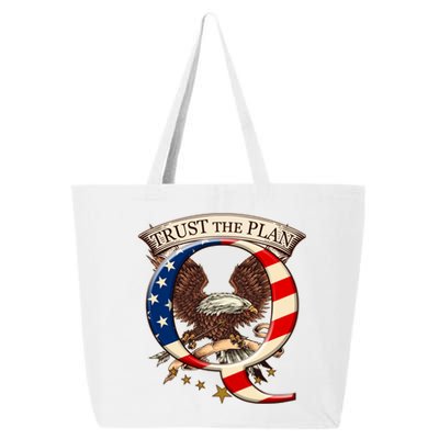 Trust The Plan Qanon American Flag Eagle 25L Jumbo Tote