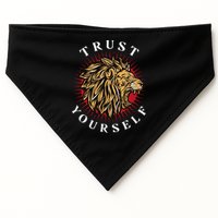 Trust Yourself Lion USA-Made Doggie Bandana