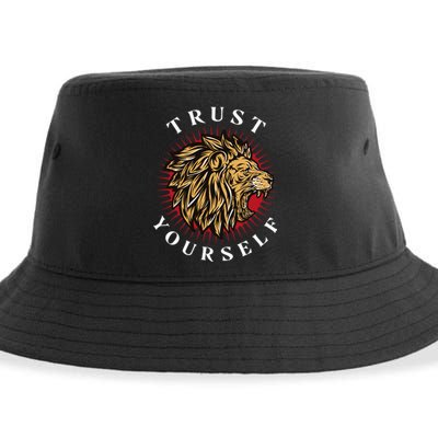 Trust Yourself Lion Sustainable Bucket Hat