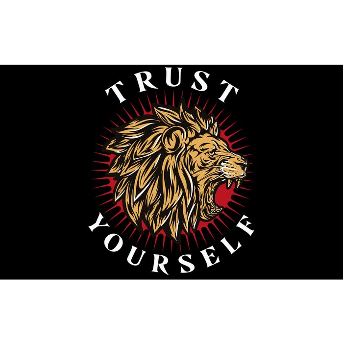 Trust Yourself Lion Bumper Sticker