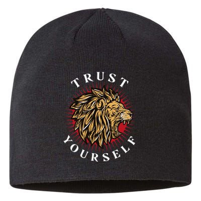 Trust Yourself Lion Sustainable Beanie