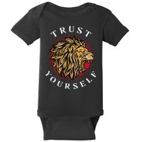 Trust Yourself Lion Baby Bodysuit