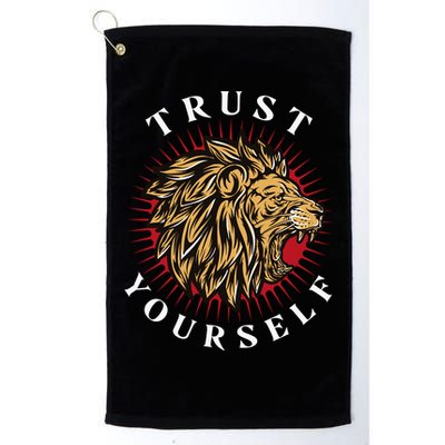 Trust Yourself Lion Golf Towel