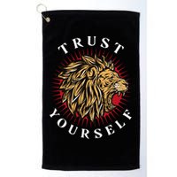 Trust Yourself Lion Golf Towel