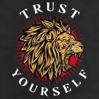 Trust Yourself Lion Golf Towel