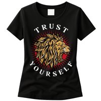 Trust Yourself Lion Womens T-Shirt